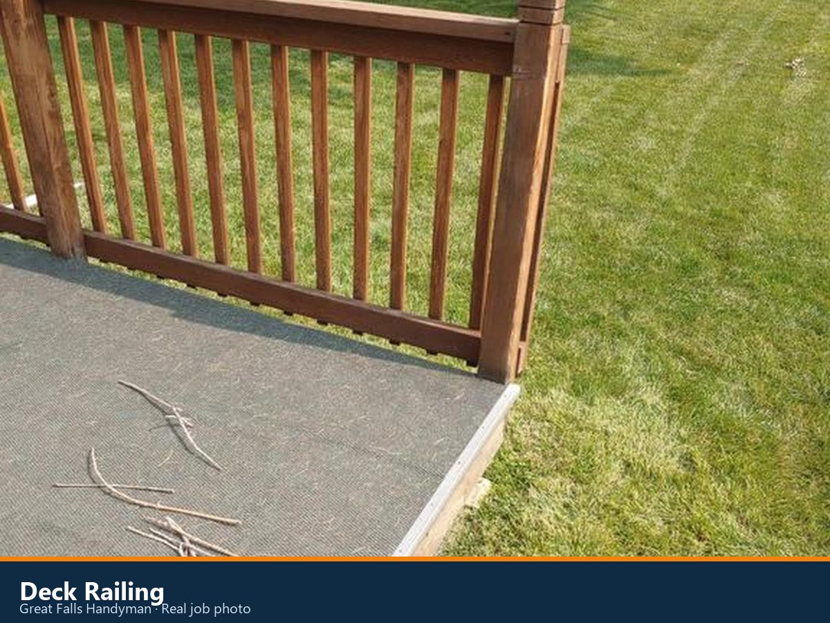 Deck railing Great Falls Handyman