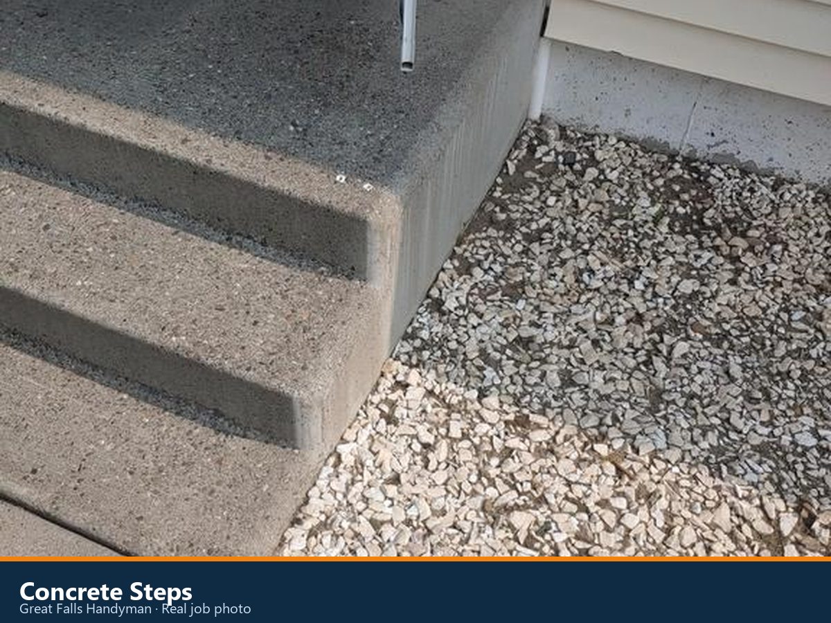 Concrete steps Great Falls Handyman